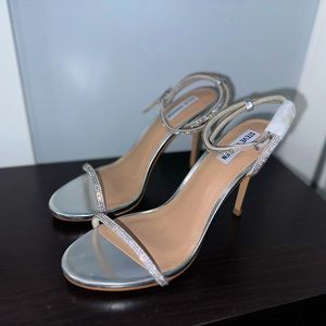 Steve Madden Silver Heels